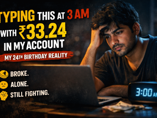 “Typing This at 3 AM With ₹33.24 in My Account” on my Birthday 💥
