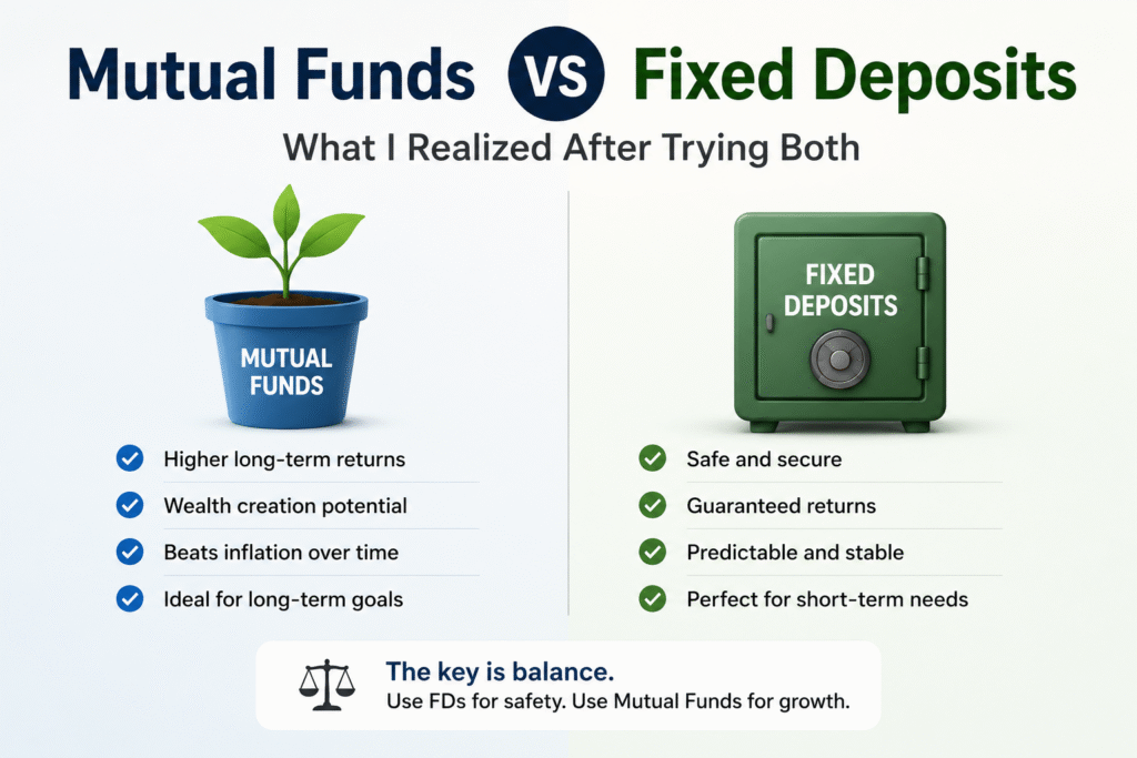 Mutual Fund Vs Fixed deposit