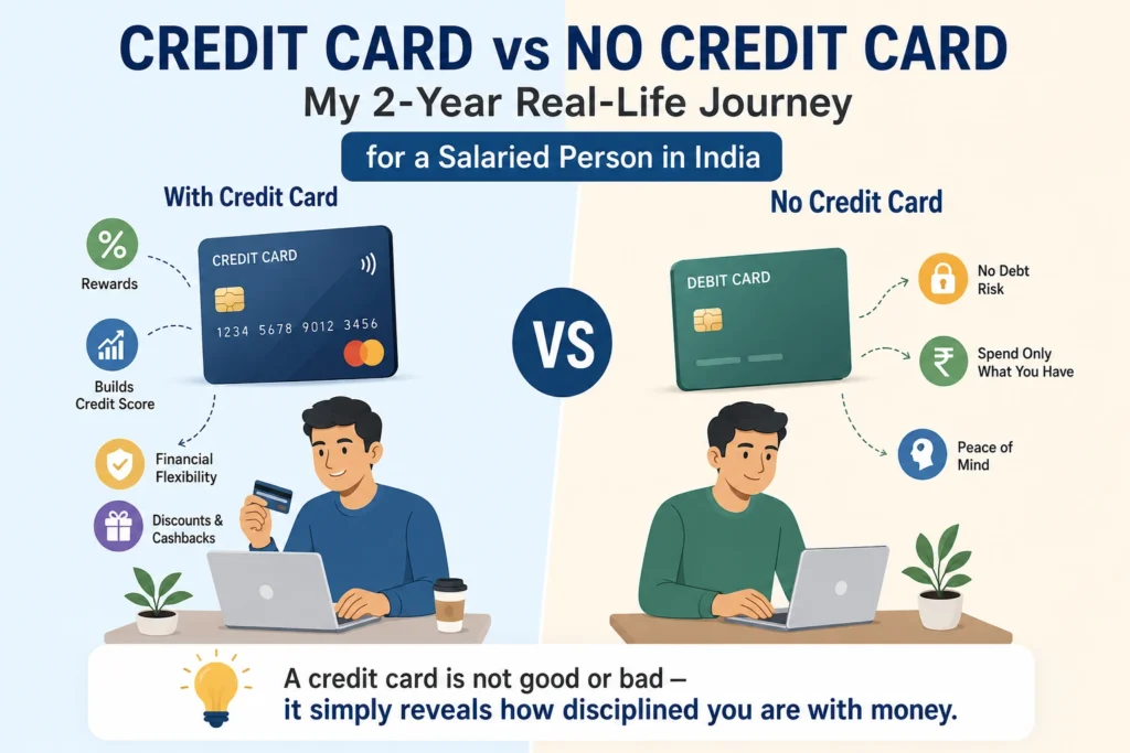 Credit Card vs No Credit Card for a Salaried Person in India: My 2-Year Real-Life Journey