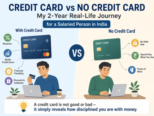 Credit Card vs No Credit Card for a Salaried Person in India: My 2-Year Real-Life Journey