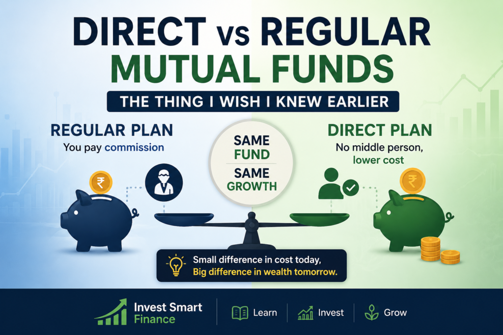 Direct vs Regular Mutual Funds — The Thing I Wish I Knew Earlier
