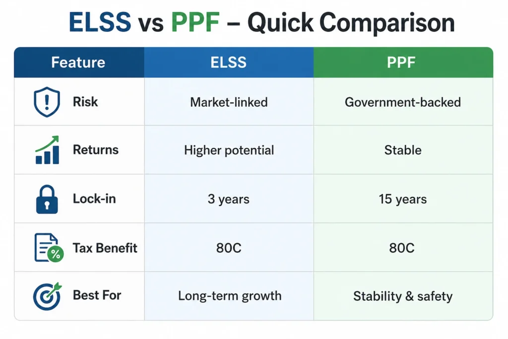 ELSS Vs PPF - Quick comparison
